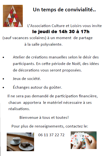 UN TEMPS DE CONVIVIALITE....