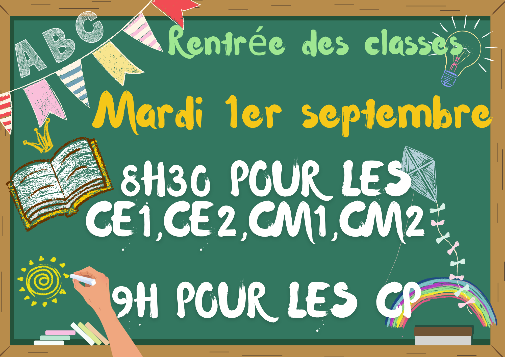 Back To School Flyer with 3d Lettering And School Supplies.png