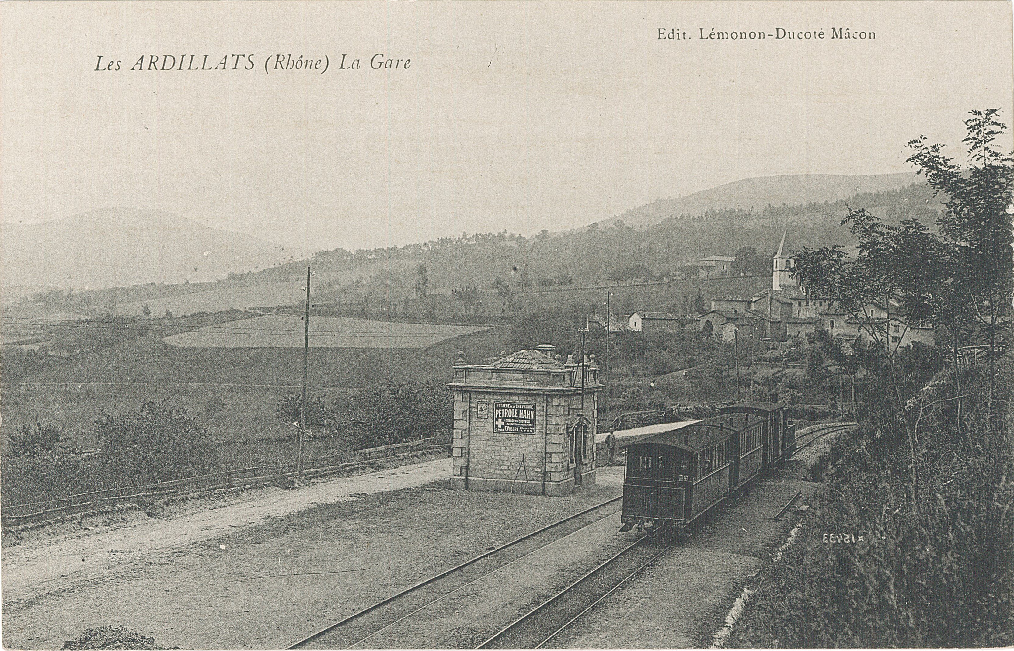 Gare - carte postal NB