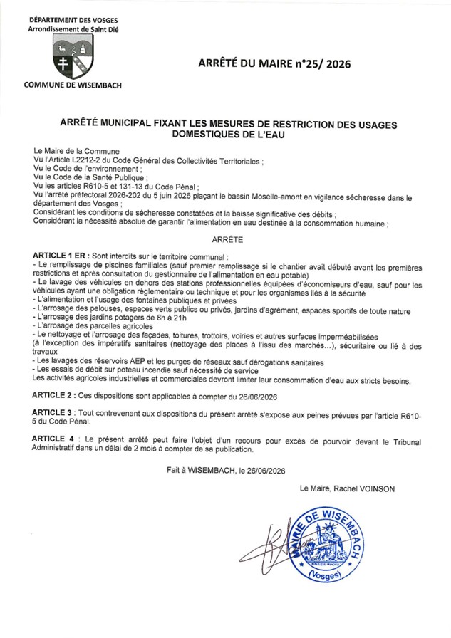 Arrêté municipal restriction eau 2026 .jpg