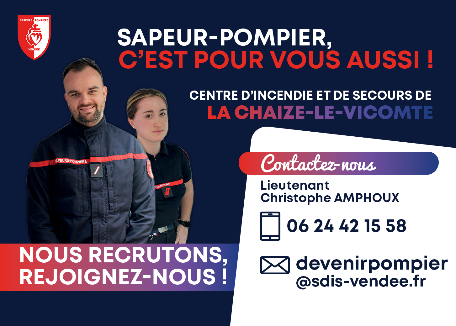 Devenez sapeur-pompier volontaire