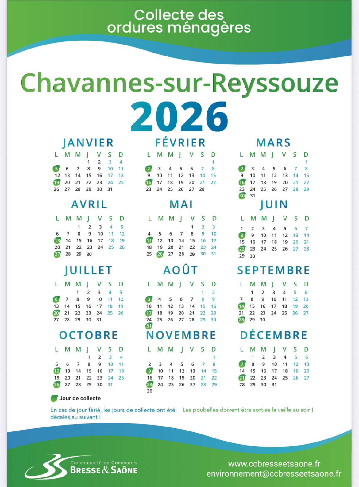 CALENDRIER OM 2026