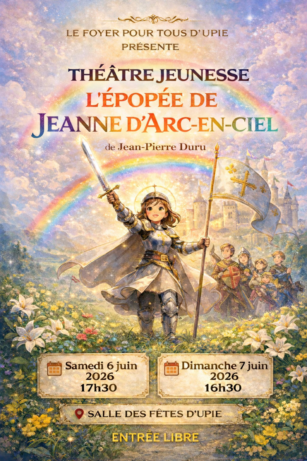 Le foyer pour tous présente "l'épopée de Jeanne d'Arc-en-ciel"