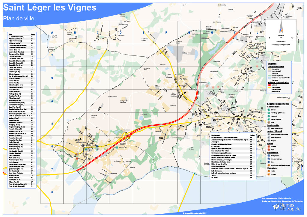 Plan de saint-Léger-les-vignes