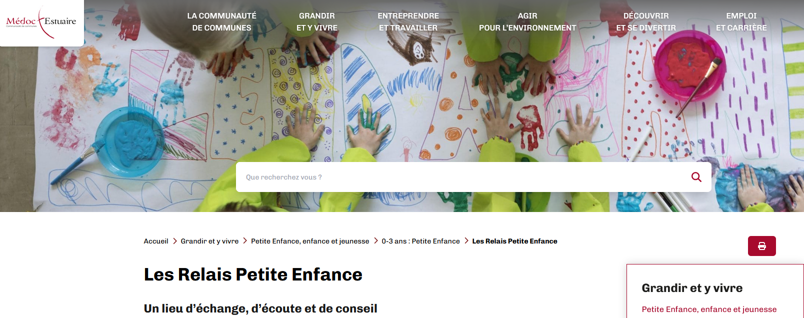 Relais Petite Enfance_capture d'écran