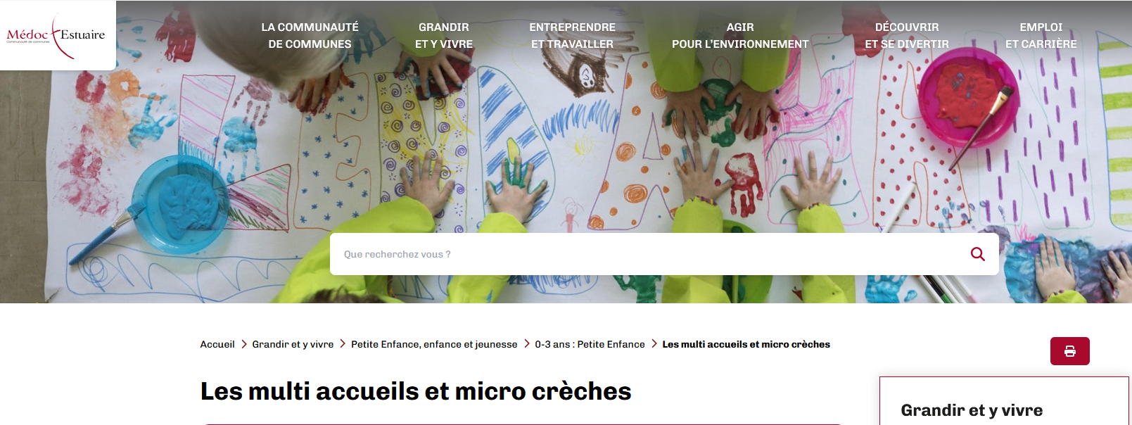 Structures Multi Accueil_capture d'écran