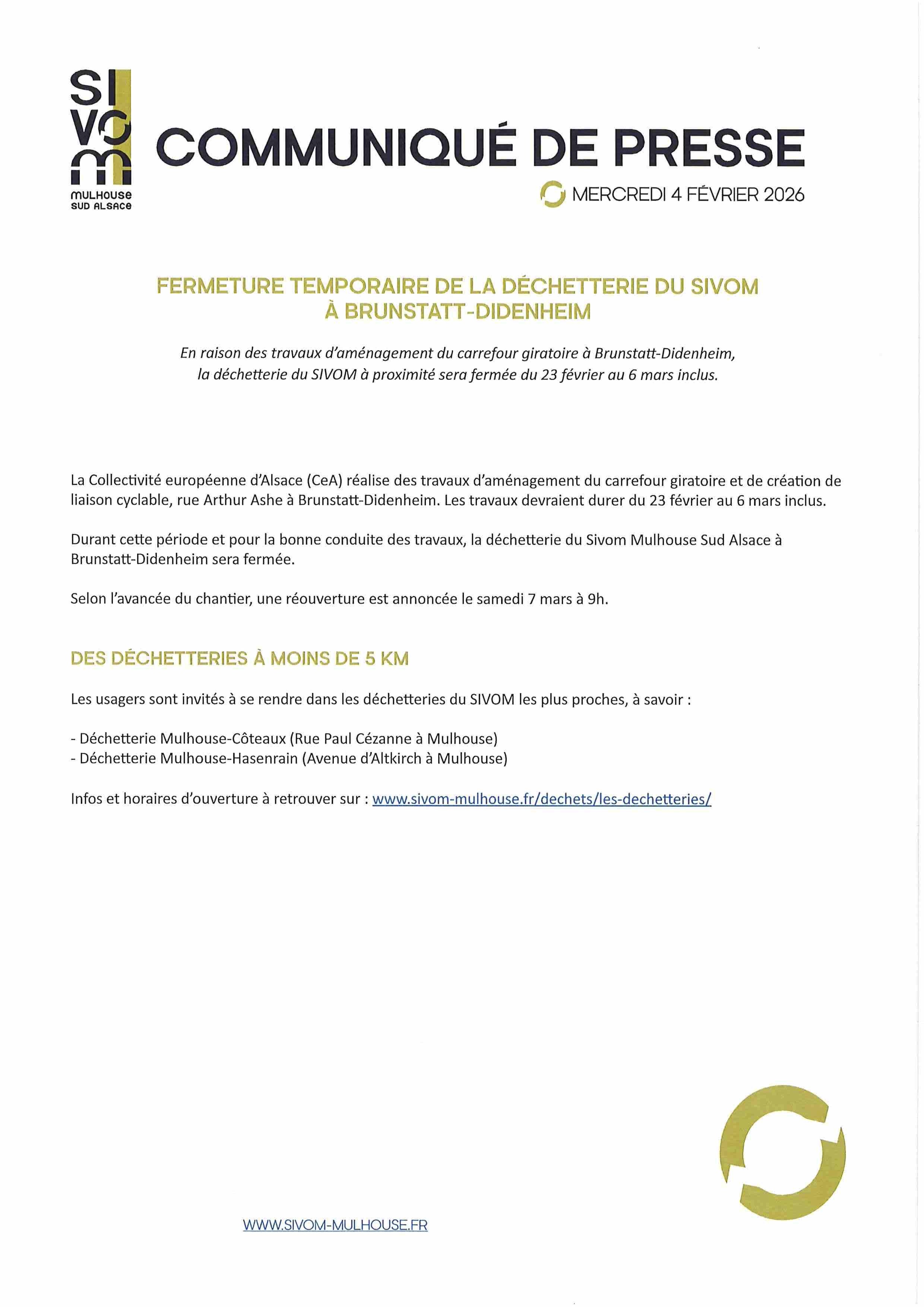 Fermeture temporaire dechetterie Brunstatt Didenheim.jpg