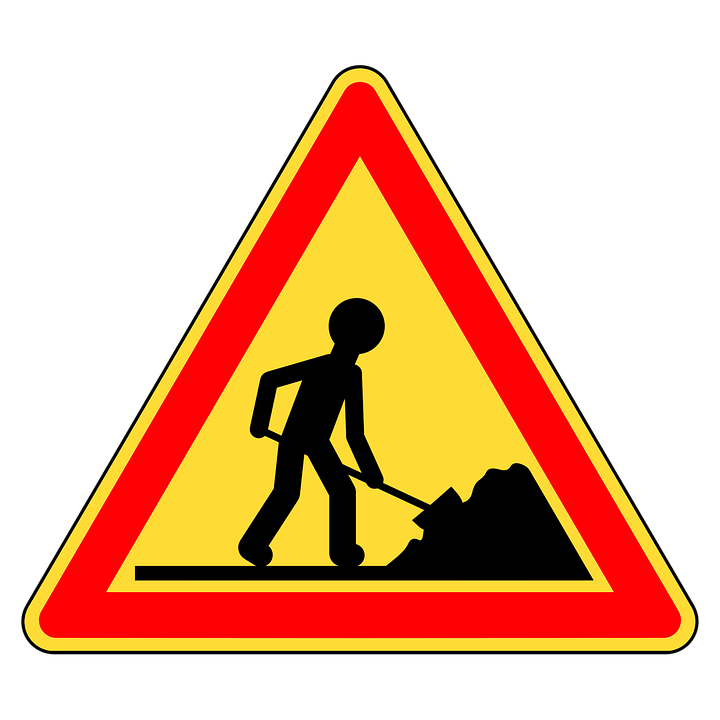 panneau travaux