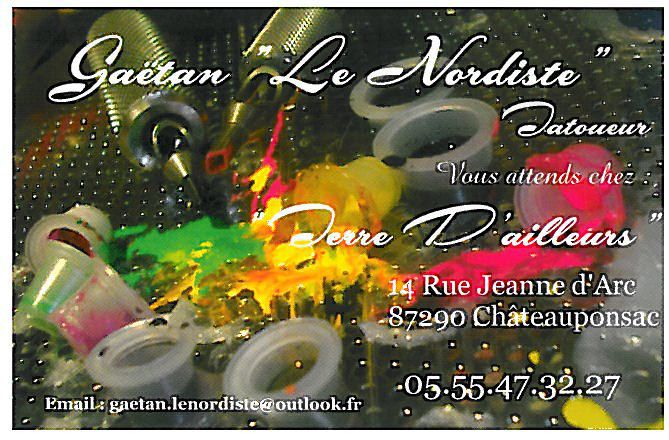 Gaetan Lenordiste tatoueur