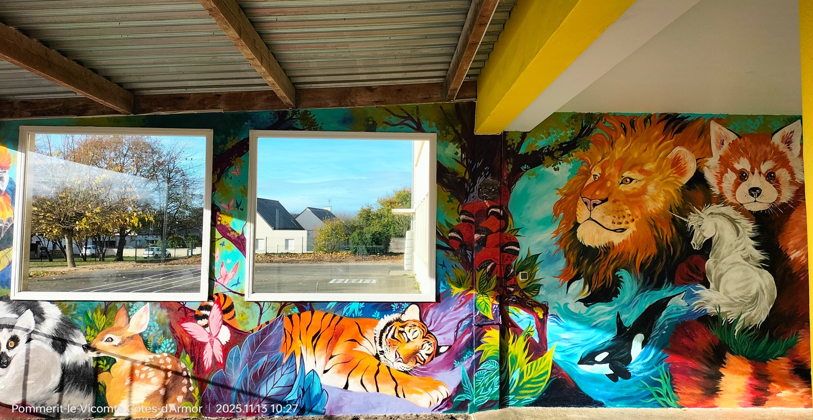 Fresque école amicale laique