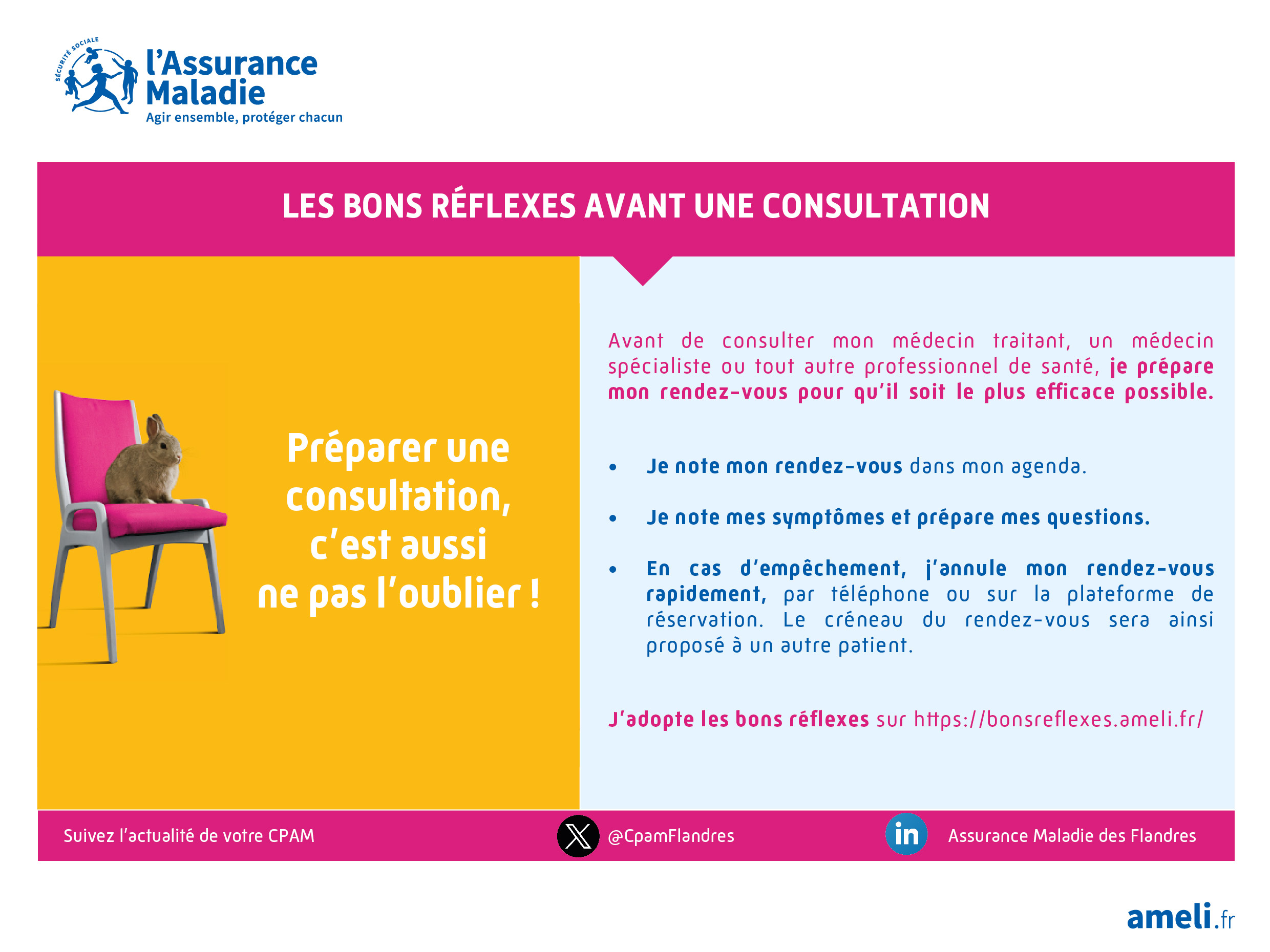 La CPAM des Flandres vous informe
