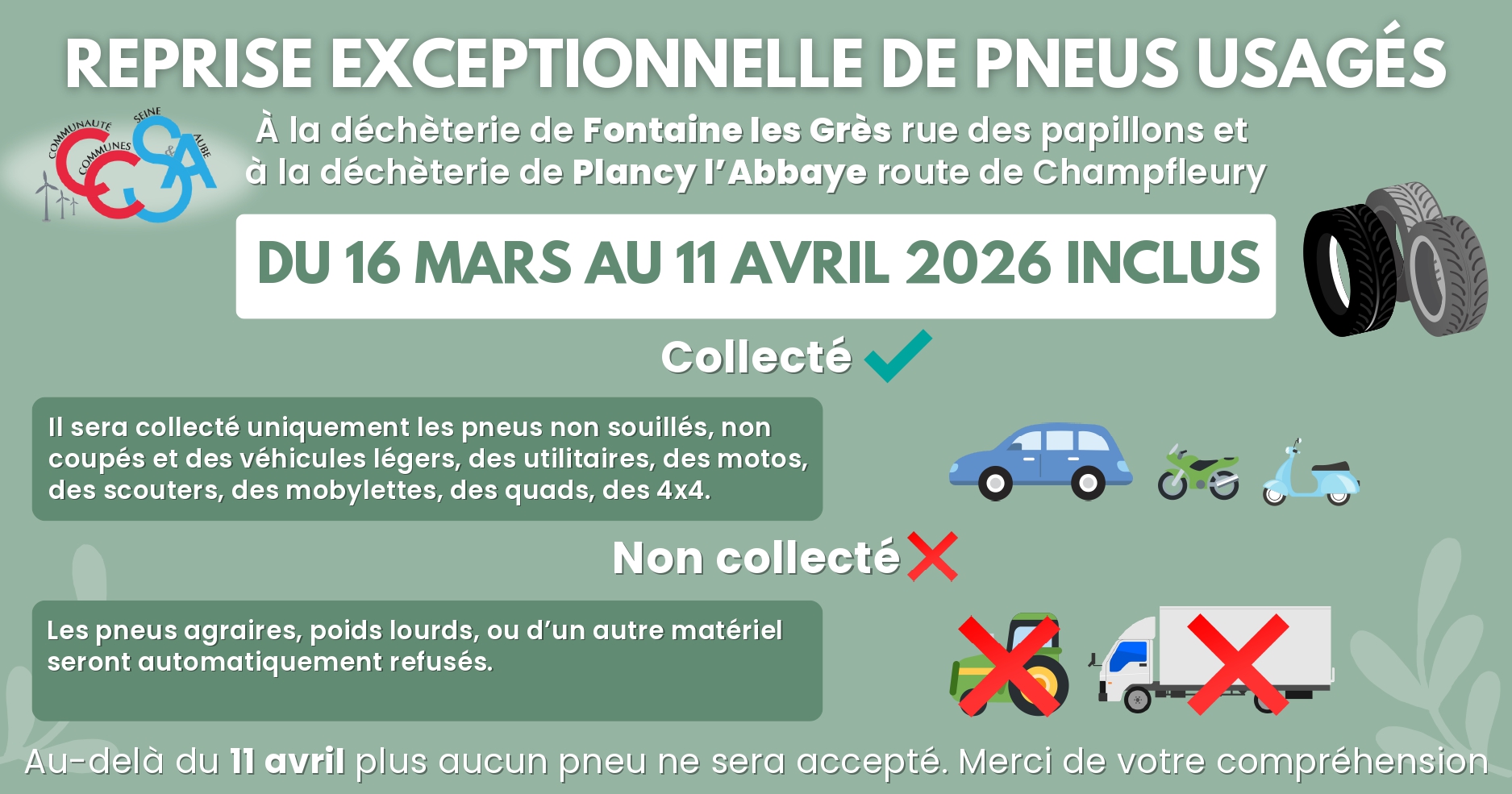 CCSA Reprise pneu