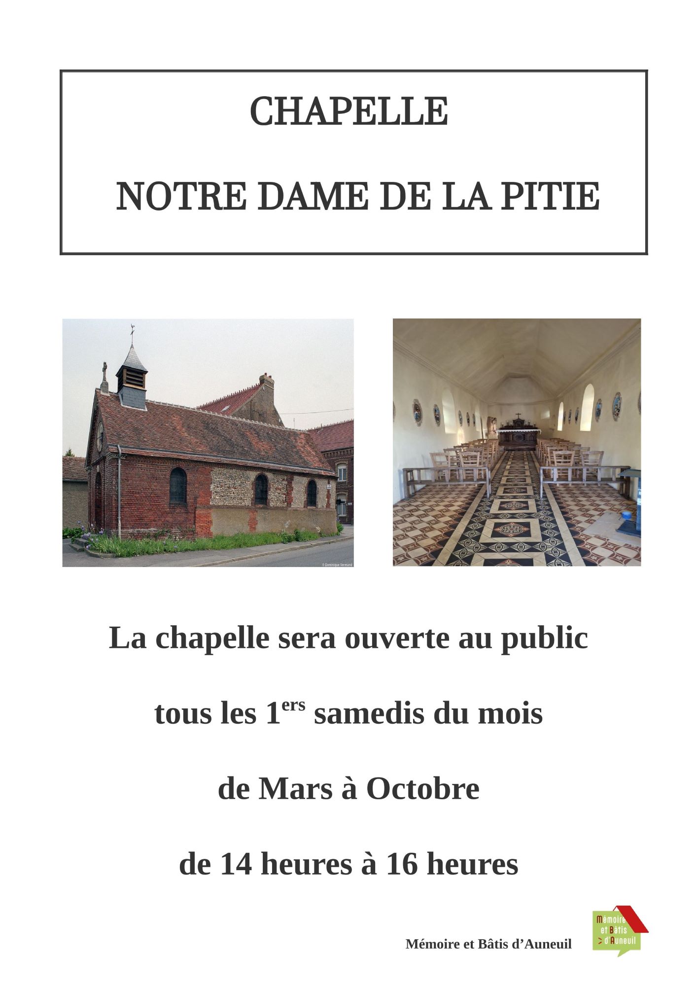 CHAPELLE NOTRE DAME DE PITIÉ