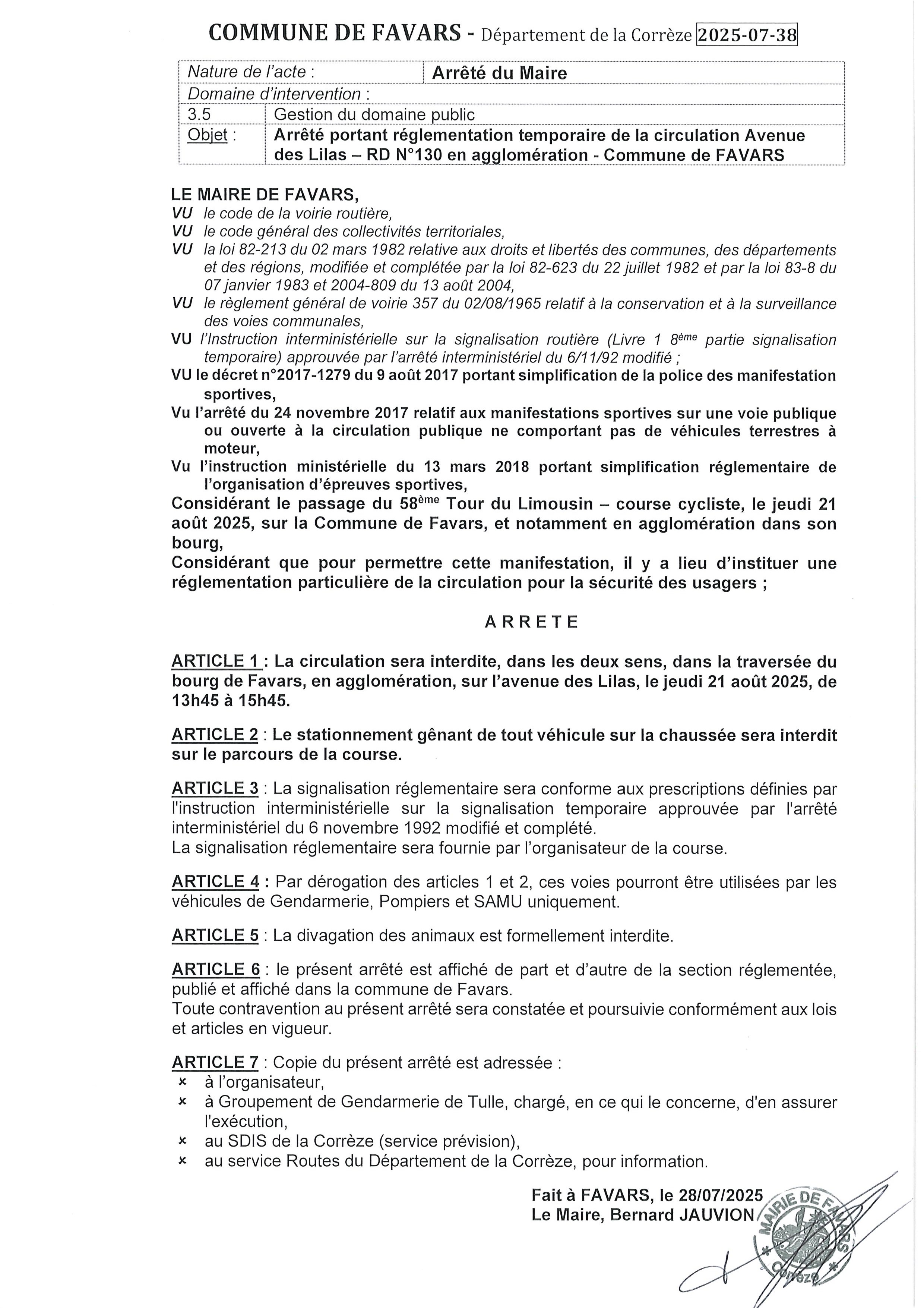 FAVARS - CIRCULATION INTERDITE AVENUE DES LILAS 21.08.2025 - 13H45-15H45.jpg