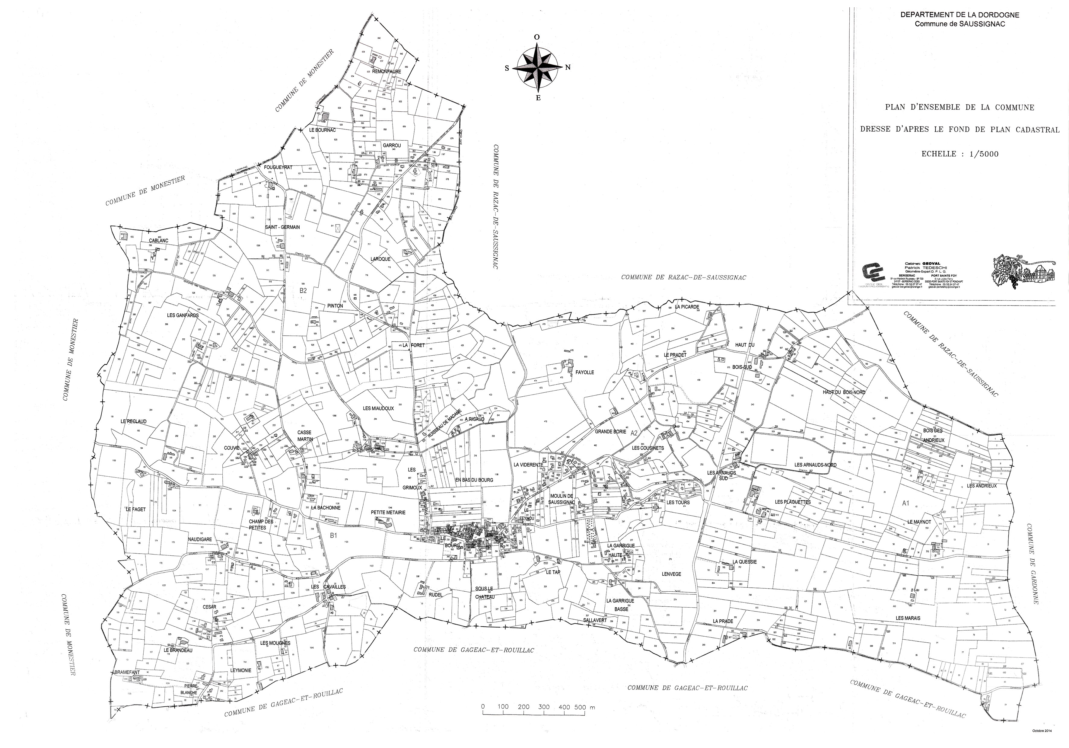 Plan De La Commune Saussignac plan-de-la-commune-saussignac