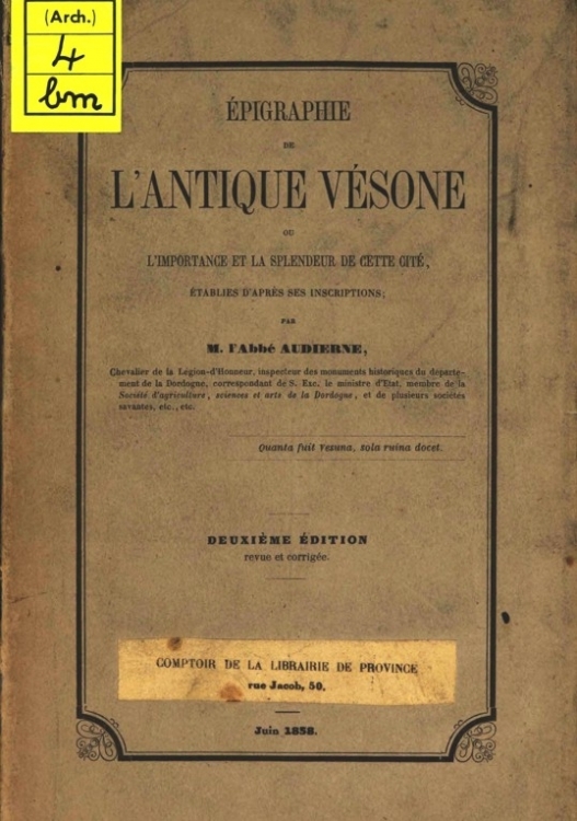 Epigraphie de l_antique vésone Audierne 1858.jpg