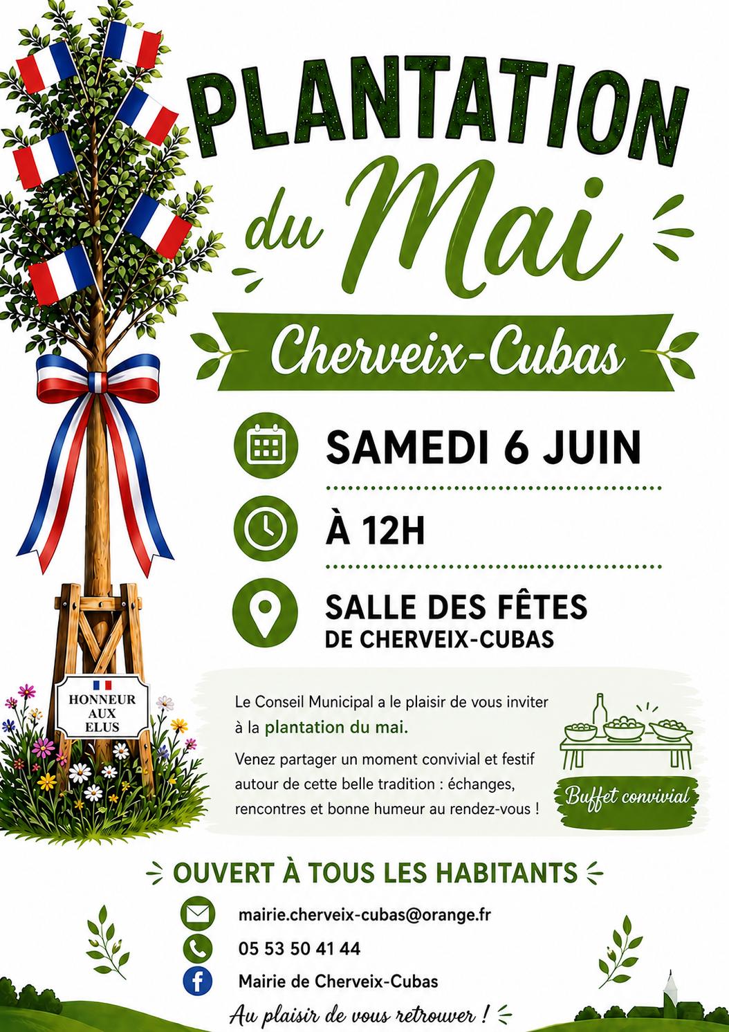 Invitation à la plantation du mai communal