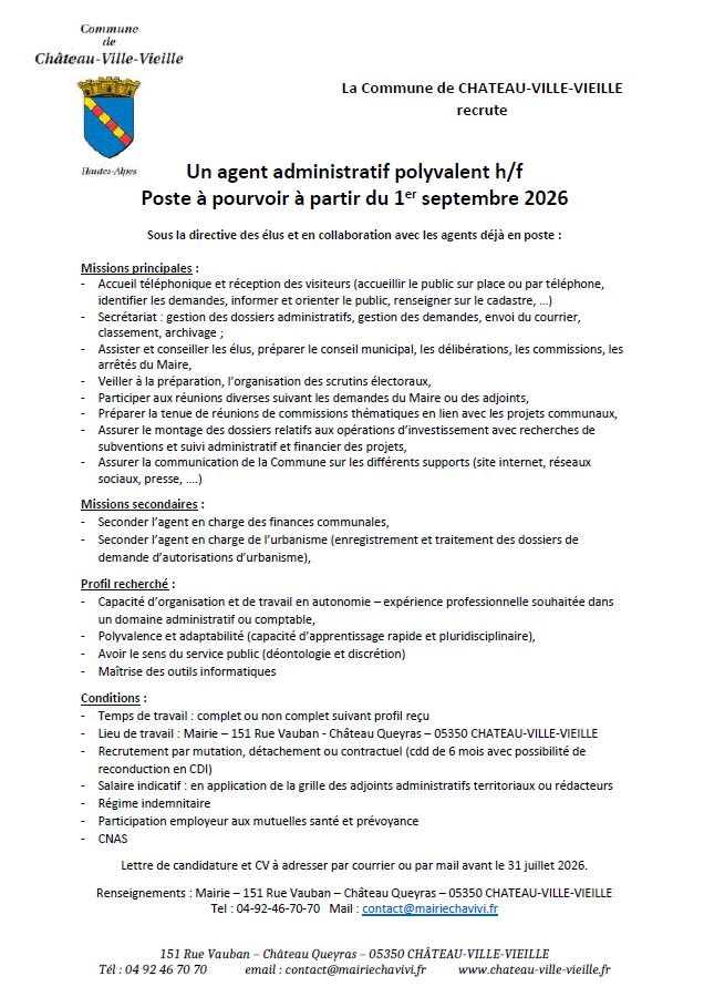 Recrutement 2026 agent administratif polyalent.JPG