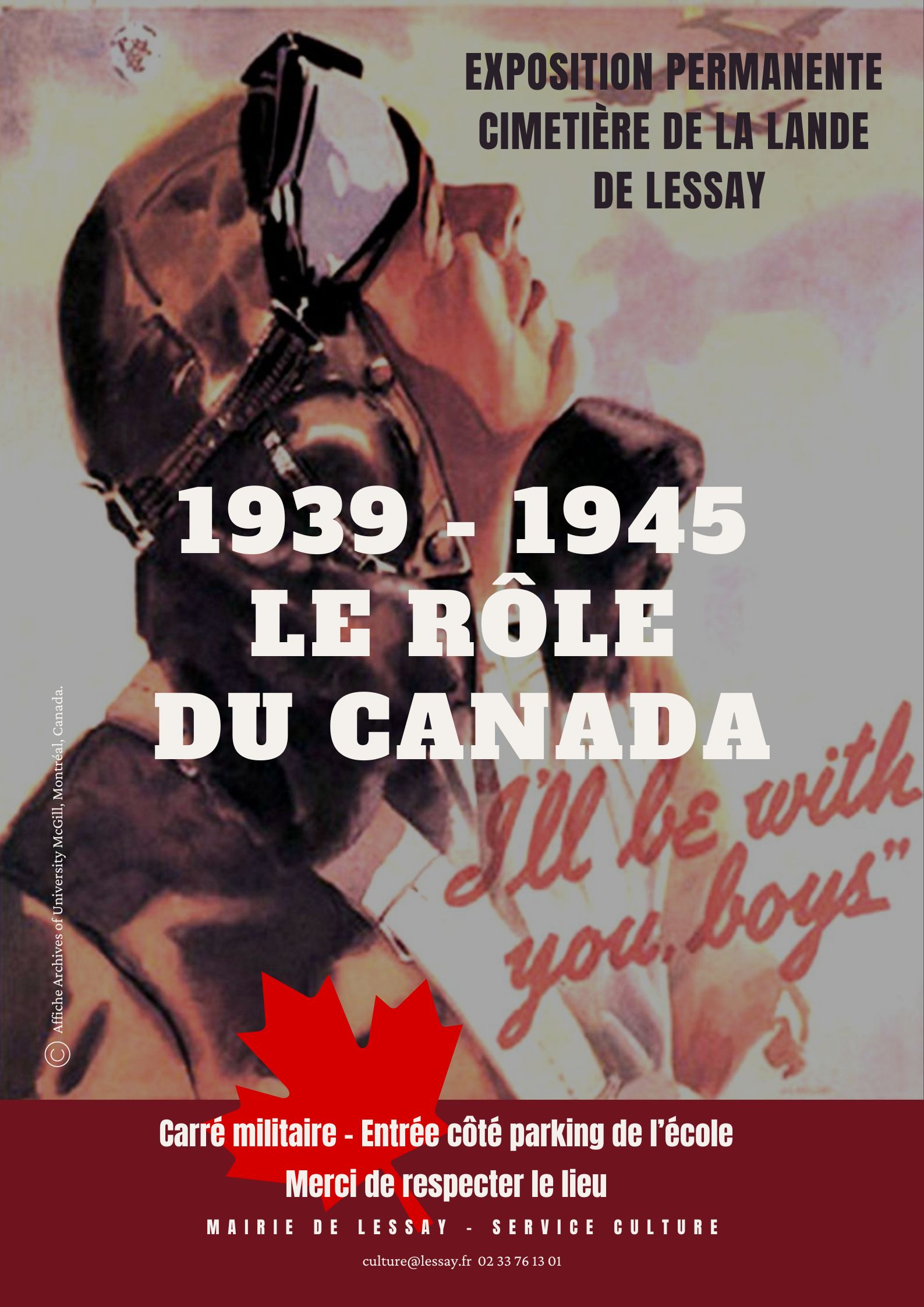 Exposition permanente au cimetière de la Lande