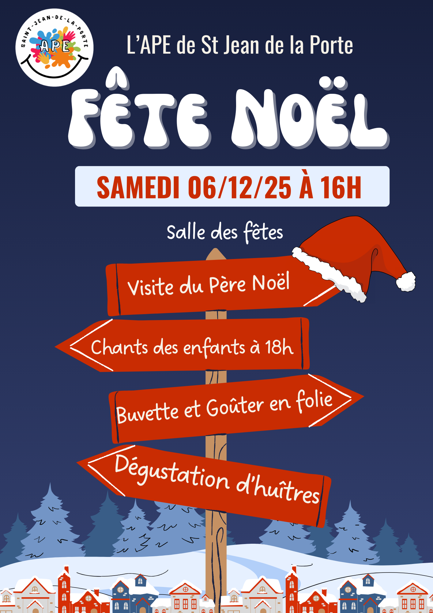 Affiche Annonce Fête de Noël Illustré Bleu Blanc Rouge _002_.png