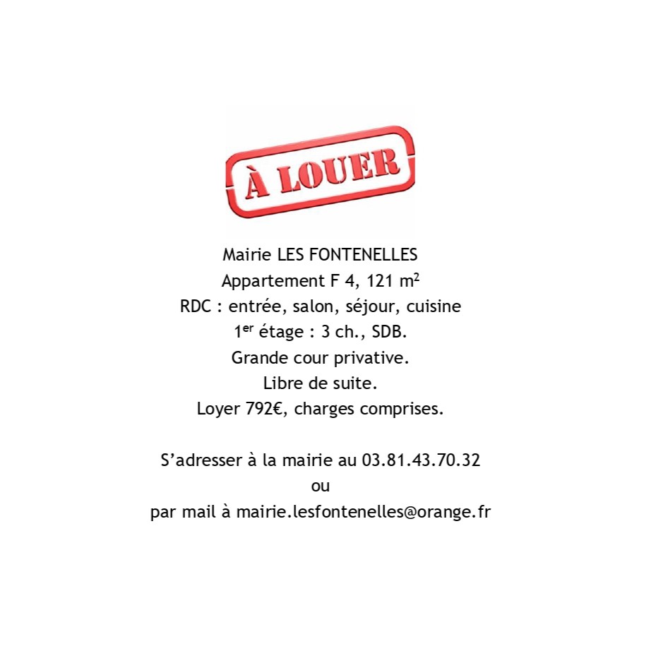 APPARTEMENT COMMUNAL A LOUER