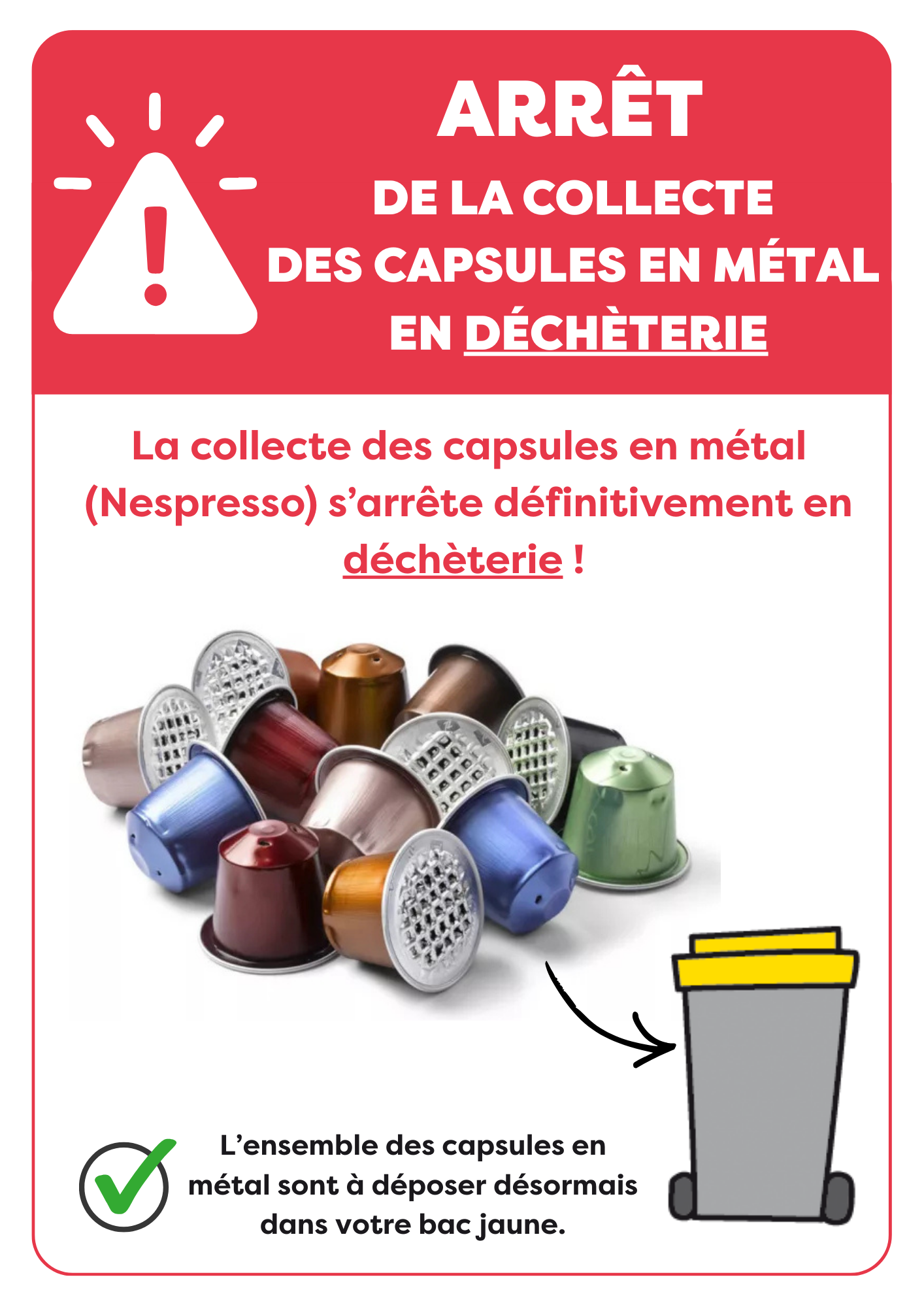 DU NOUVEAU POUR VOS DECHETS