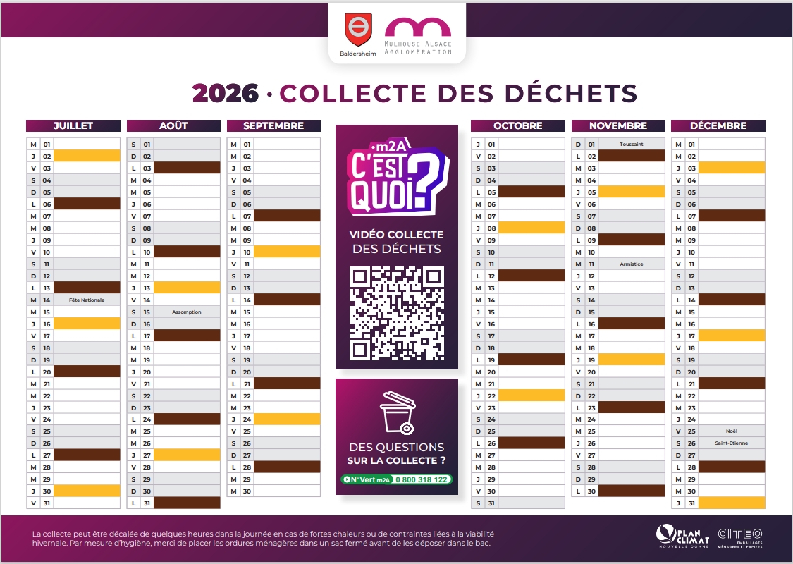 2026 collecte dechets