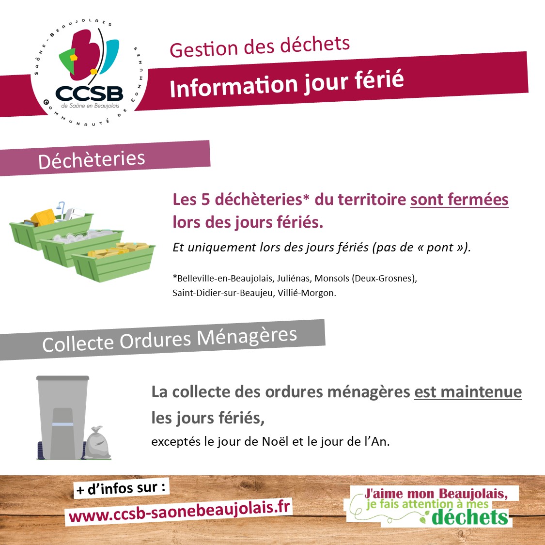 Déchèteries