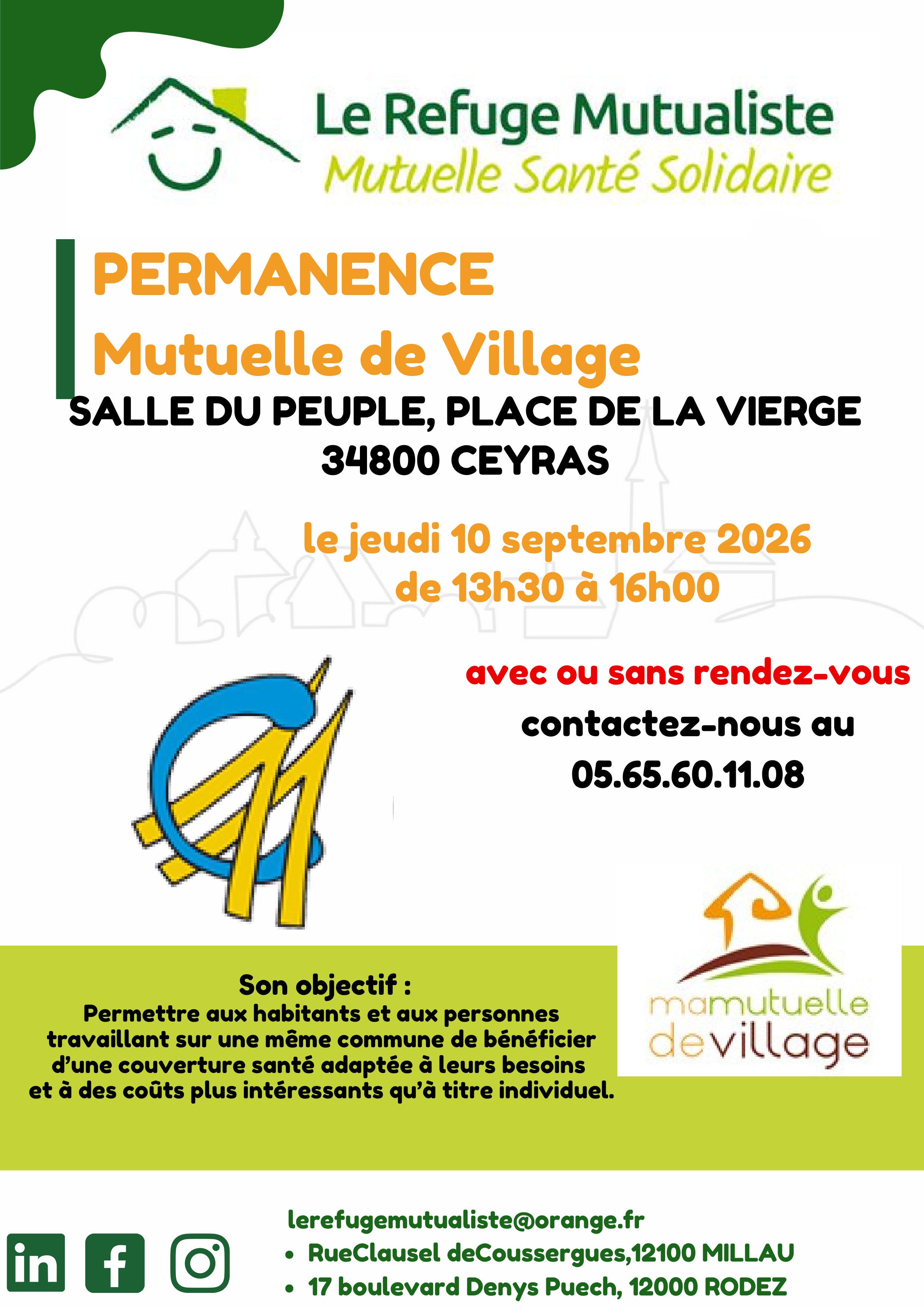 Affiche permanence CEYRAS Mutuelle de Village jeudi 10 septembre 2026 - Le Refuge Mutualiste_page-0001.jpg