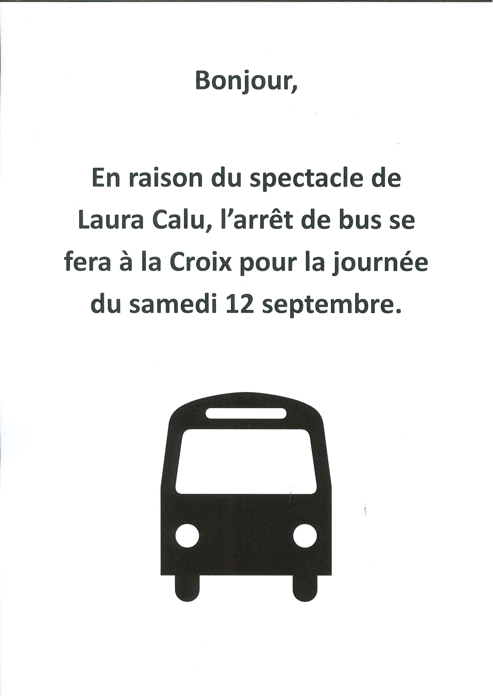 AFFICHE ARRET DE BUS DEPLACE A LA CROIX SPECTACLE LAURA CALU SAMEDI 12-09.jpg