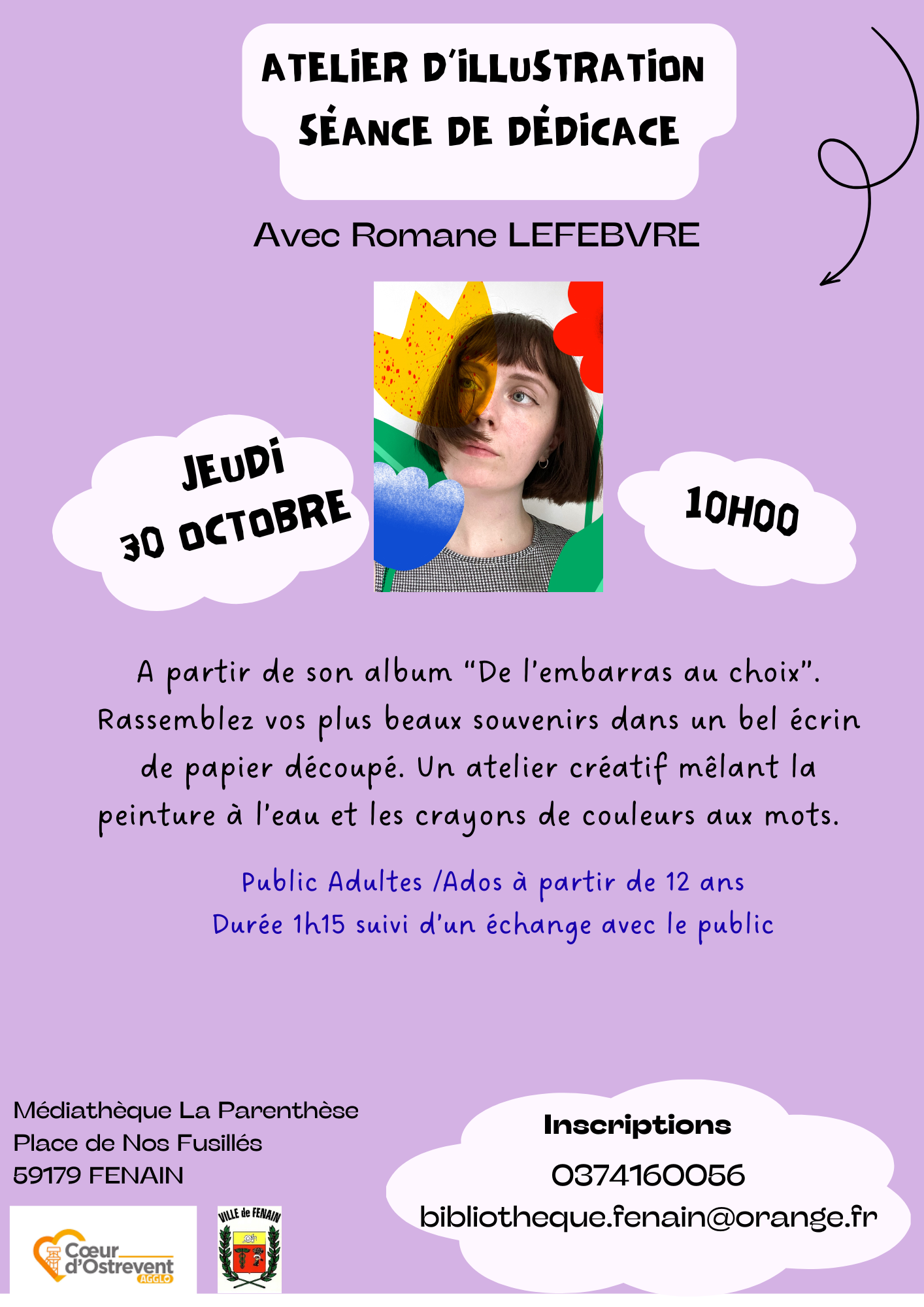 Violet noir Minimaliste Librairie événement Flyer _2_.png