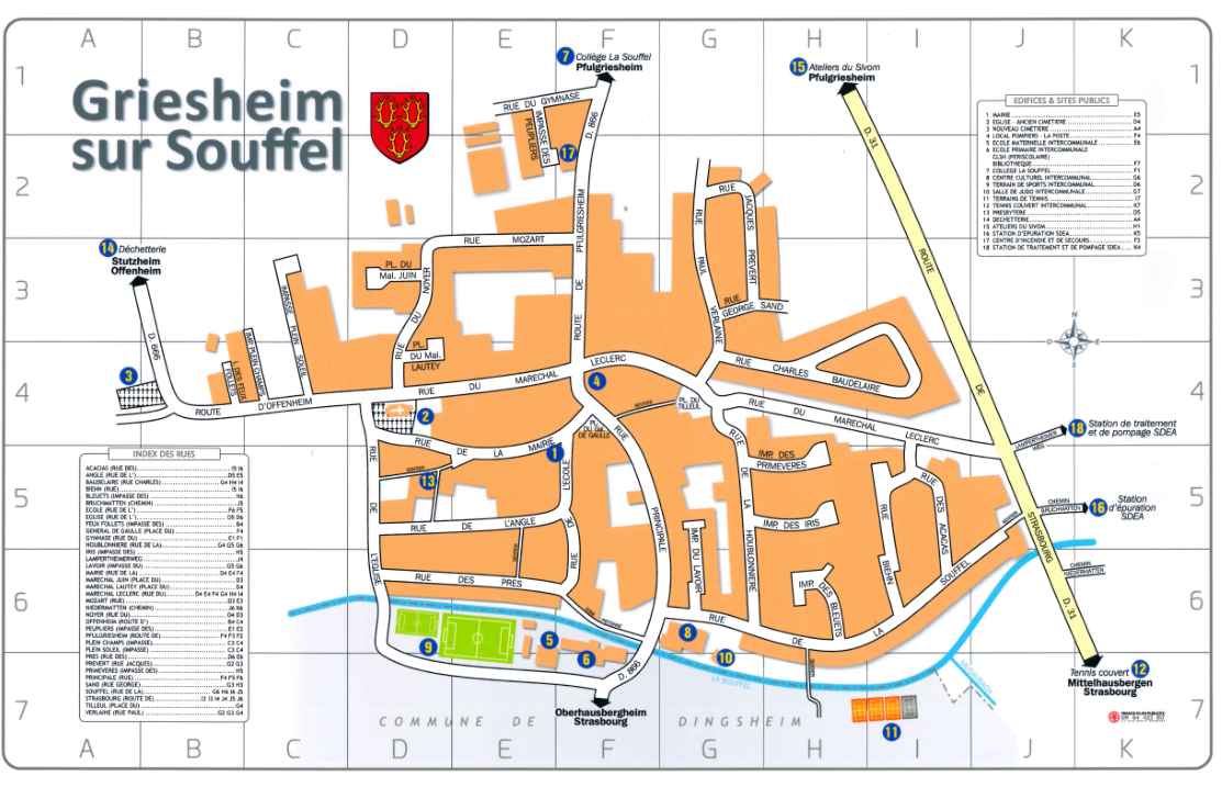 Plan Griesheim sur Souffel