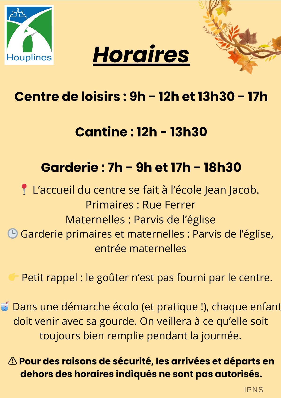 Accueils de loisirs - Toussaint - horaires.jpg