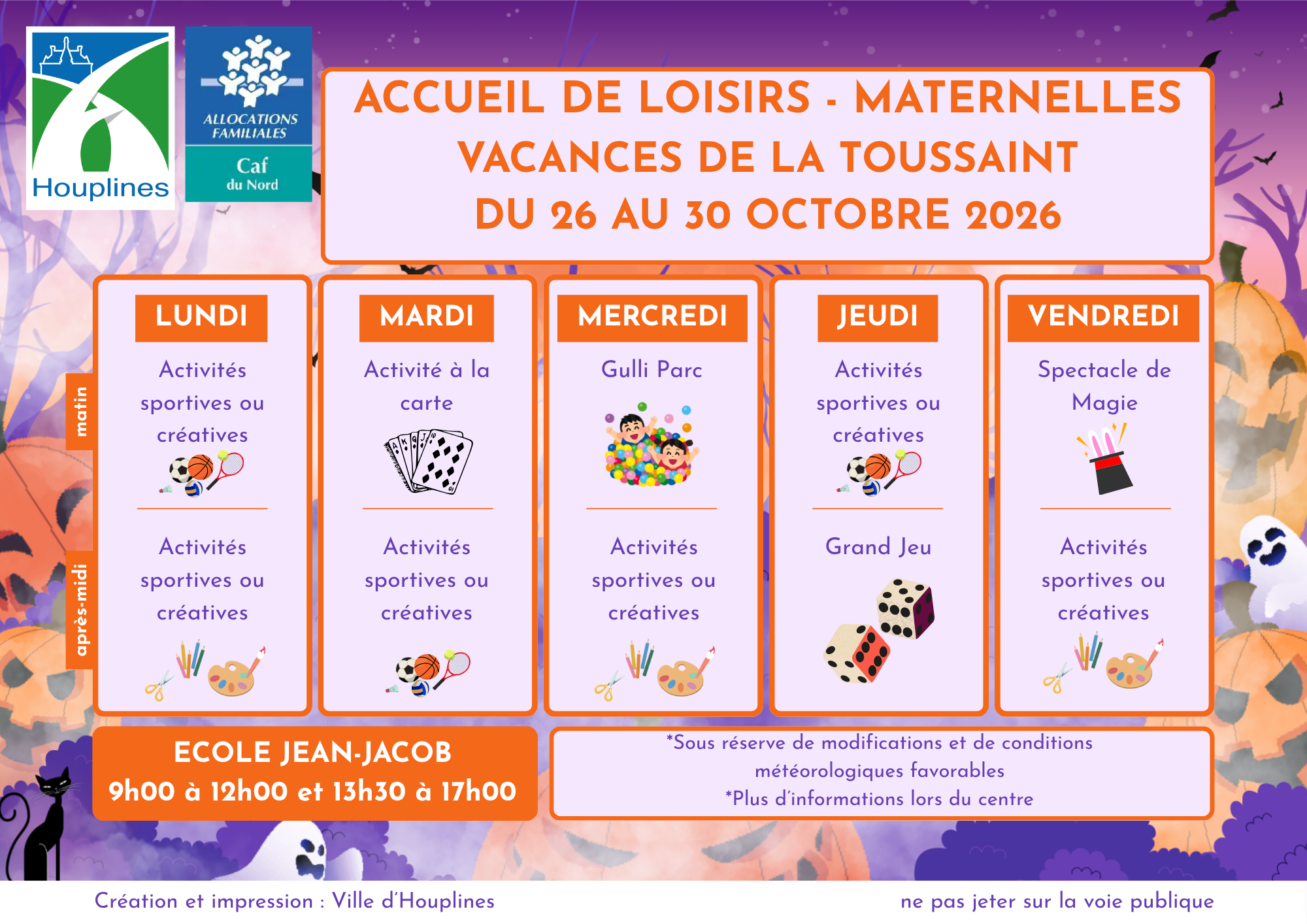 Planning accueil de loisirs maternelles - 26 au 30 octobre 2026.png