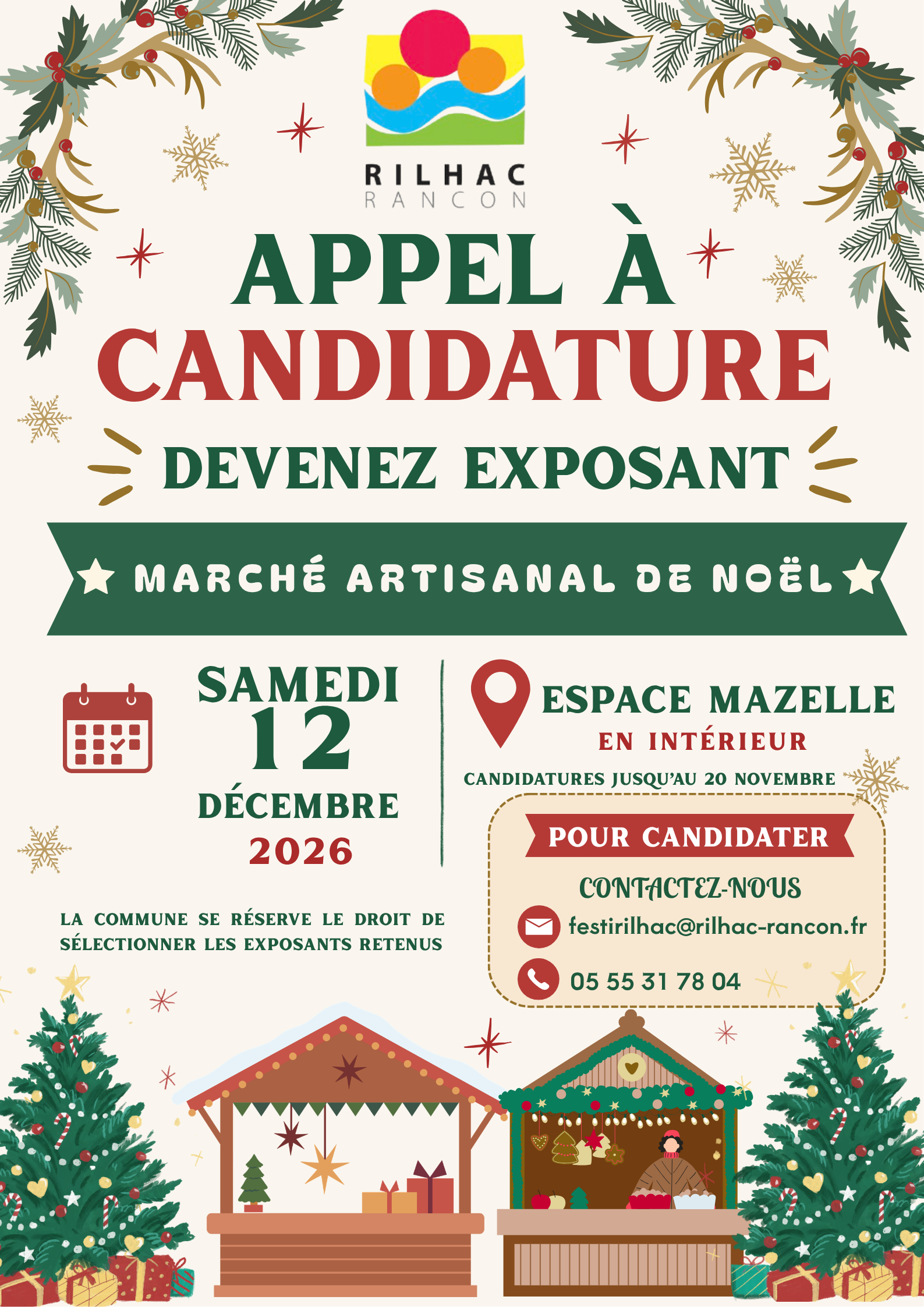 Affiche Marché de Noël Illustrative Beige.png