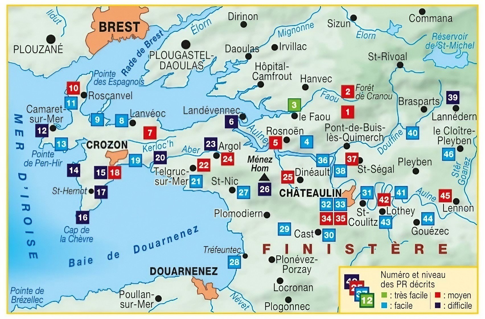 Circuits de randonnée - Presqu'île de Crozon Aulne Maritime