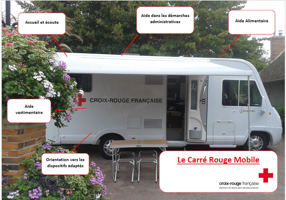 Carré rouge mobile