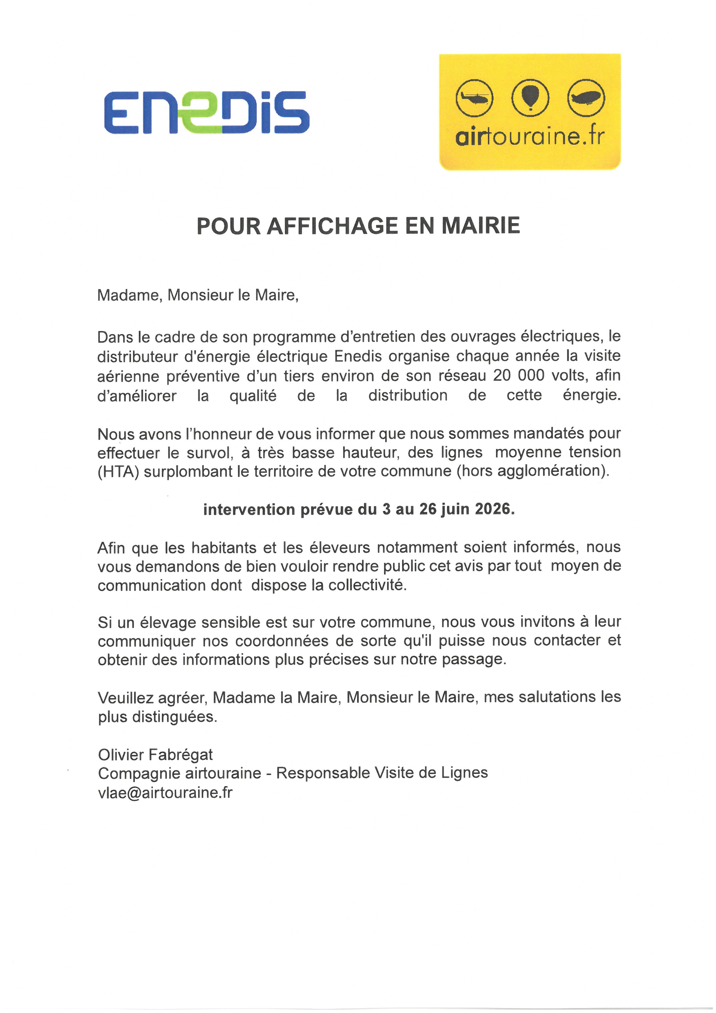 Visite de ligne en hélicoptère