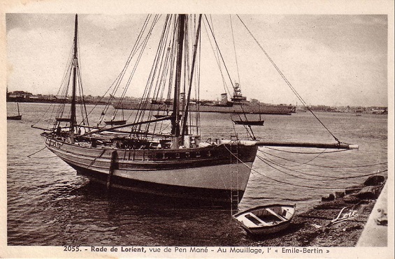 Carte postale -Roseau du lac à Pen mané août 1905.jpg