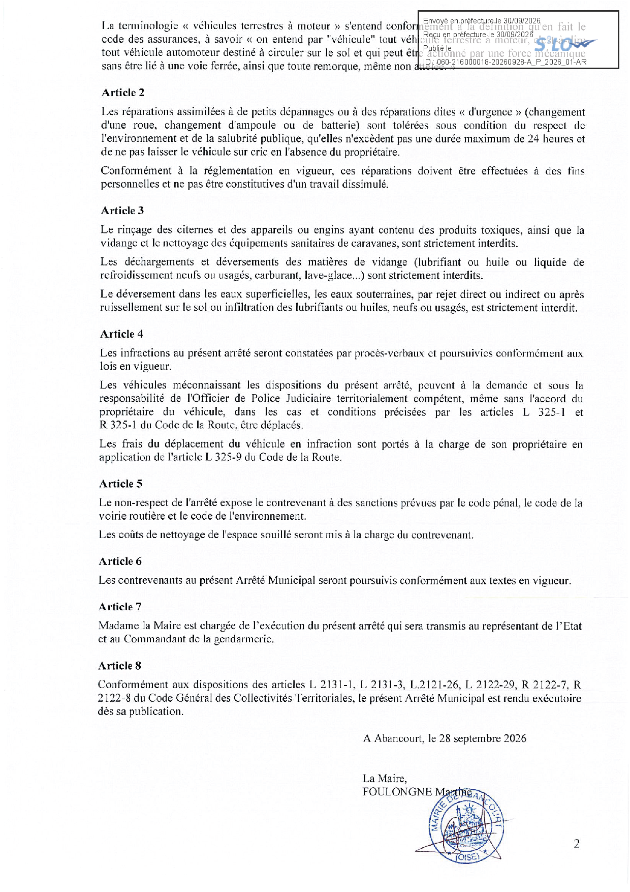 Arrêté permanent interdiction mécanique sauvage A-P_2026-01 signé exécutoire2.png