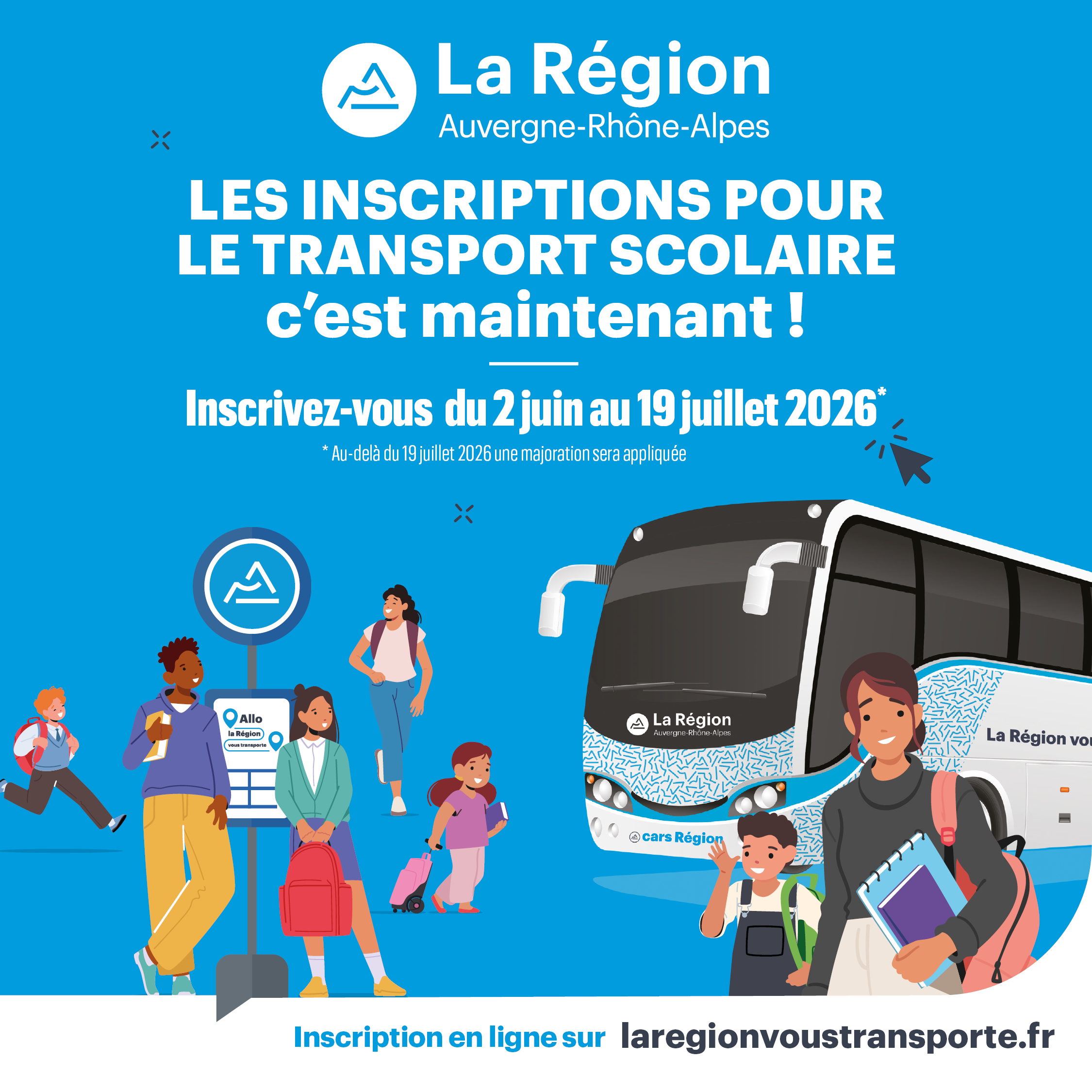 Affiche lancement insciption transport