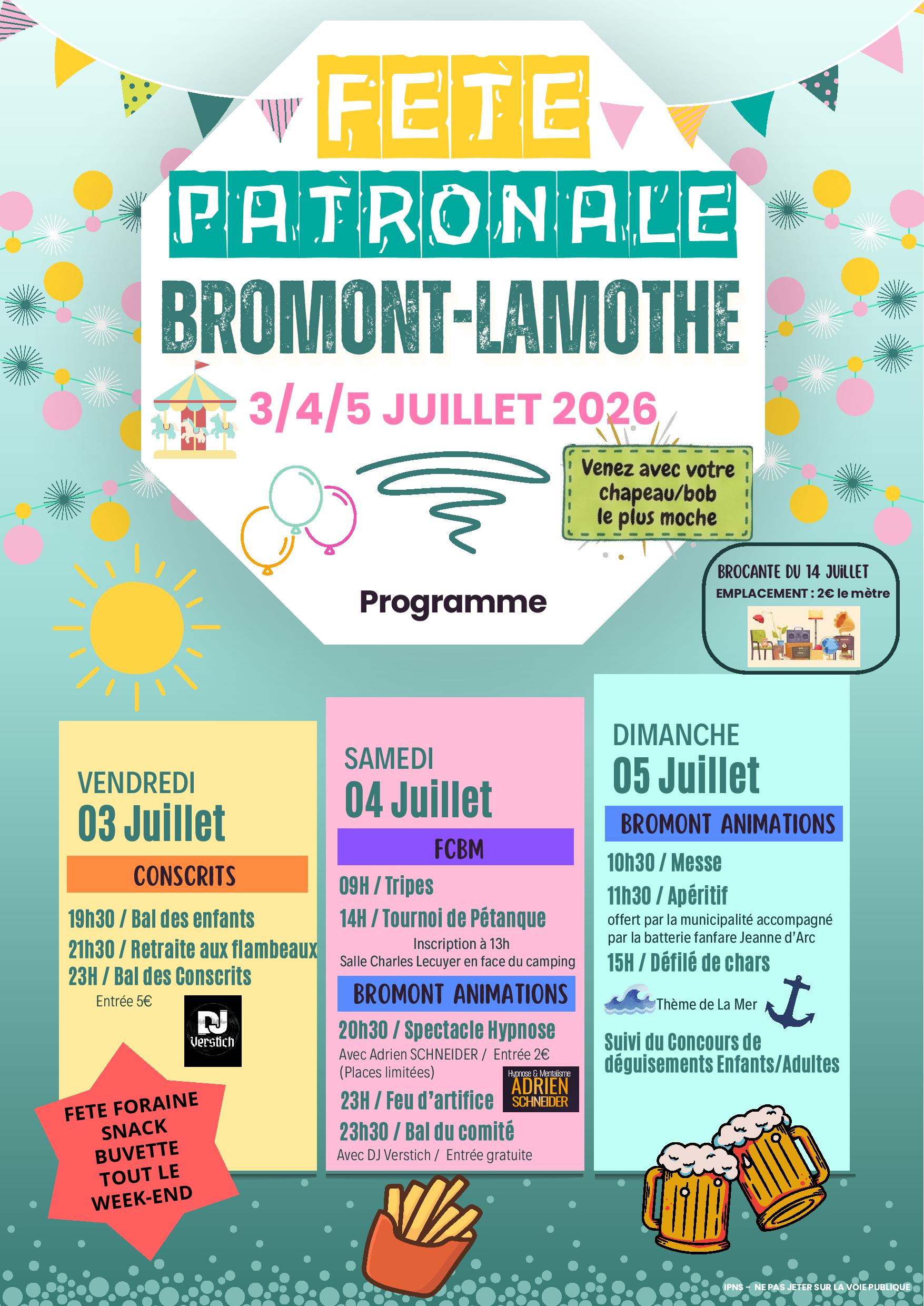 Fête patronale 2026
