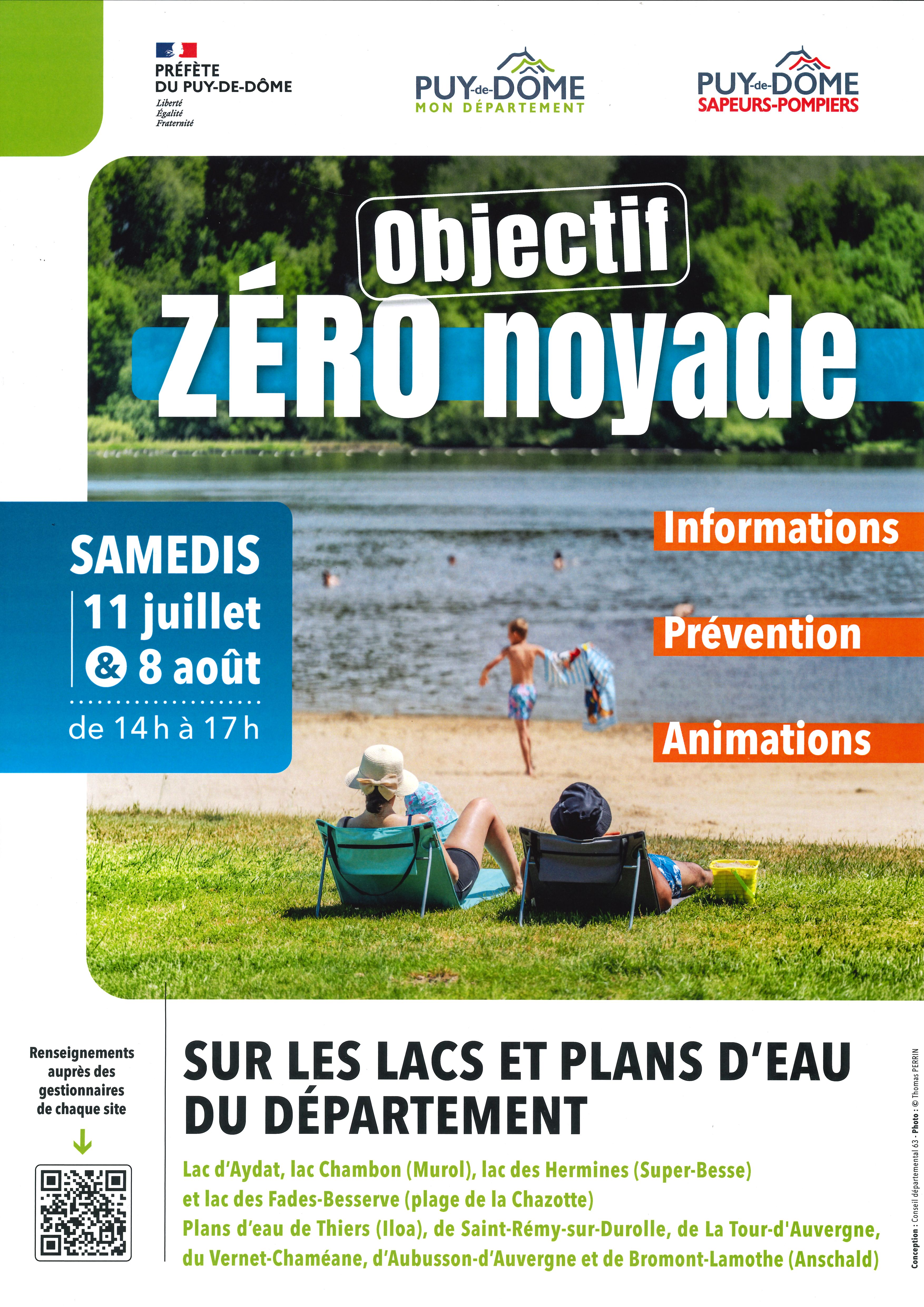 Affiche Objectif zéro noyade