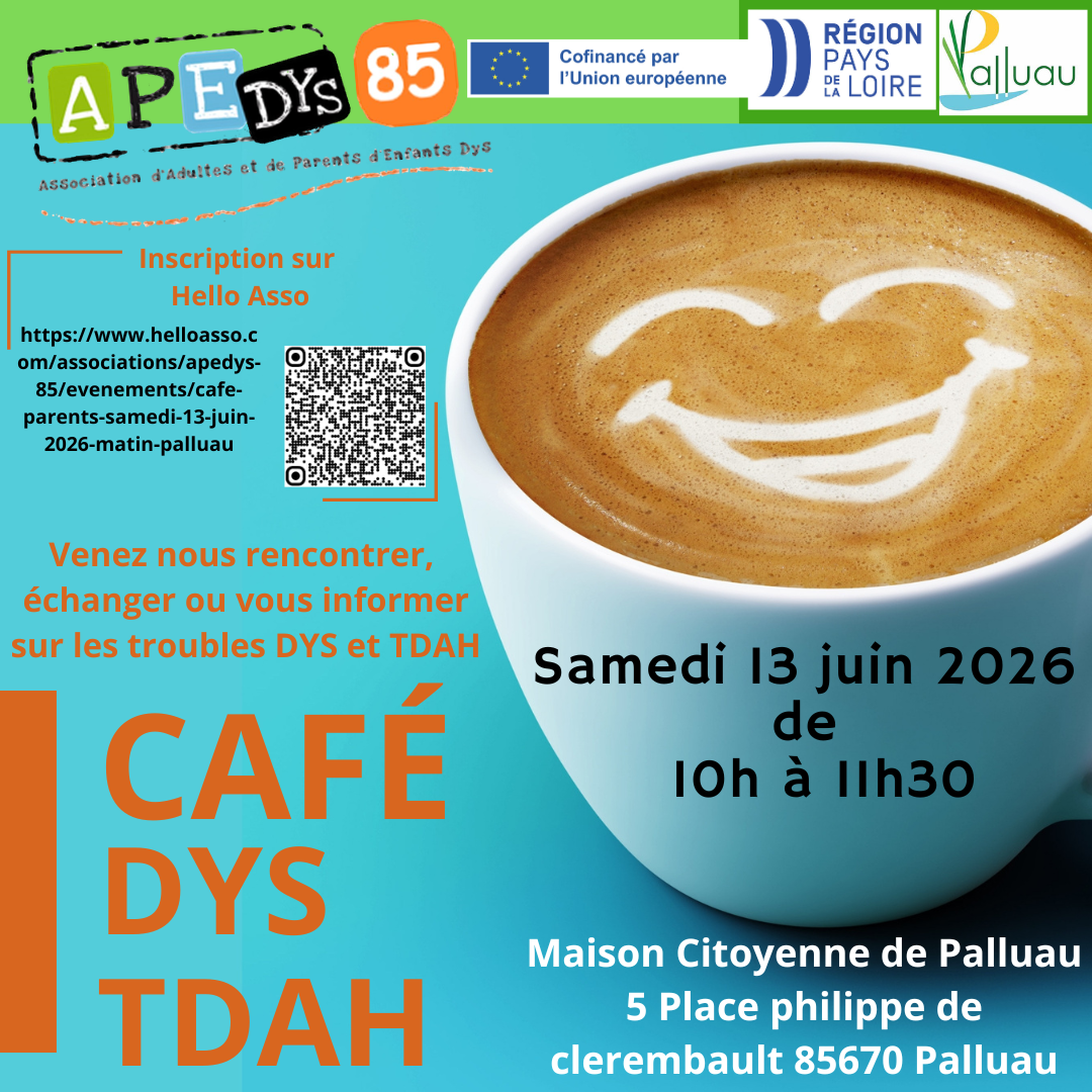 Café Dys TDAH avec l'association Apedys85