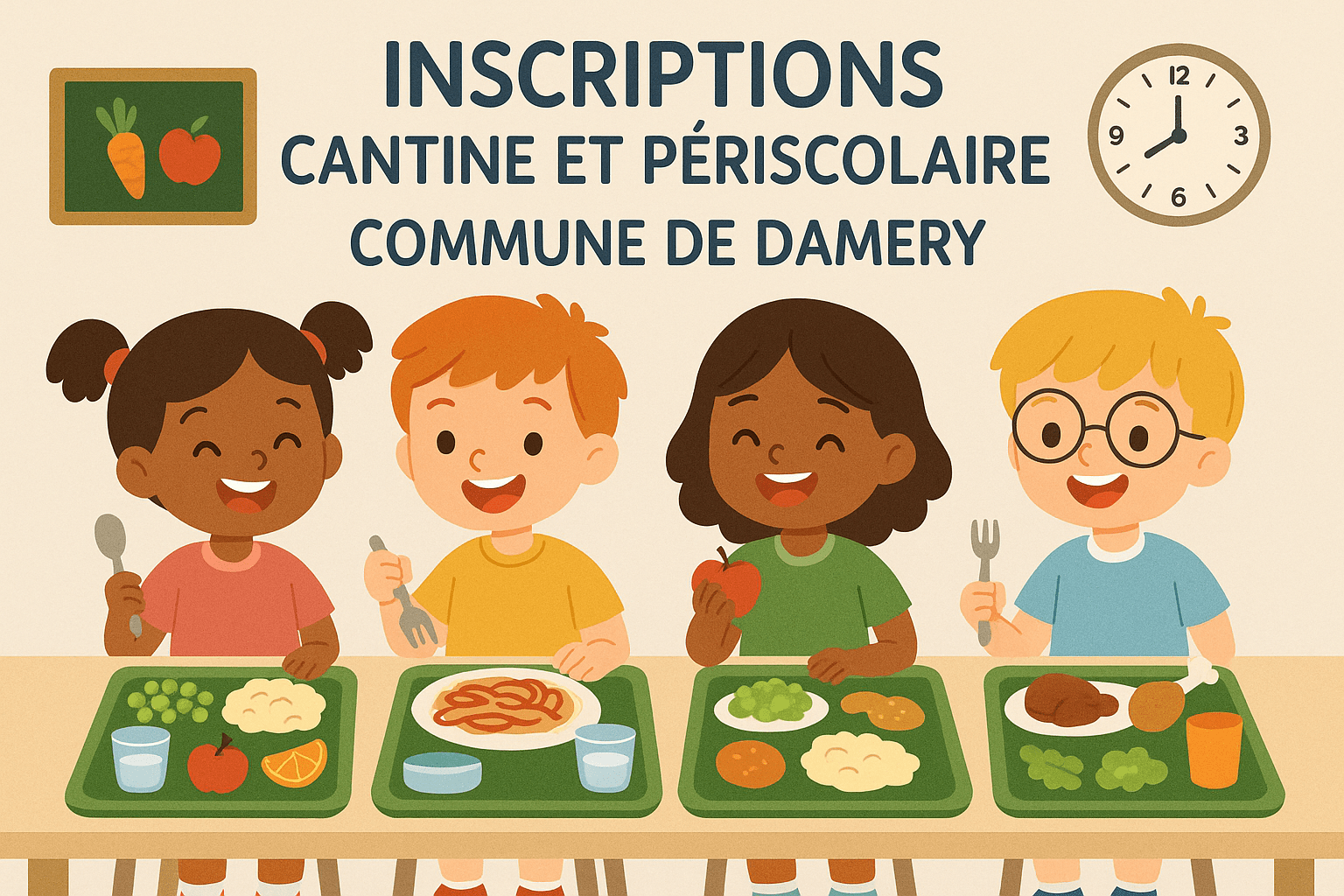 RENTREE SCOLAIRE 2026 : INSCRIPTION CANTINE ET PERISCOLAIRE
