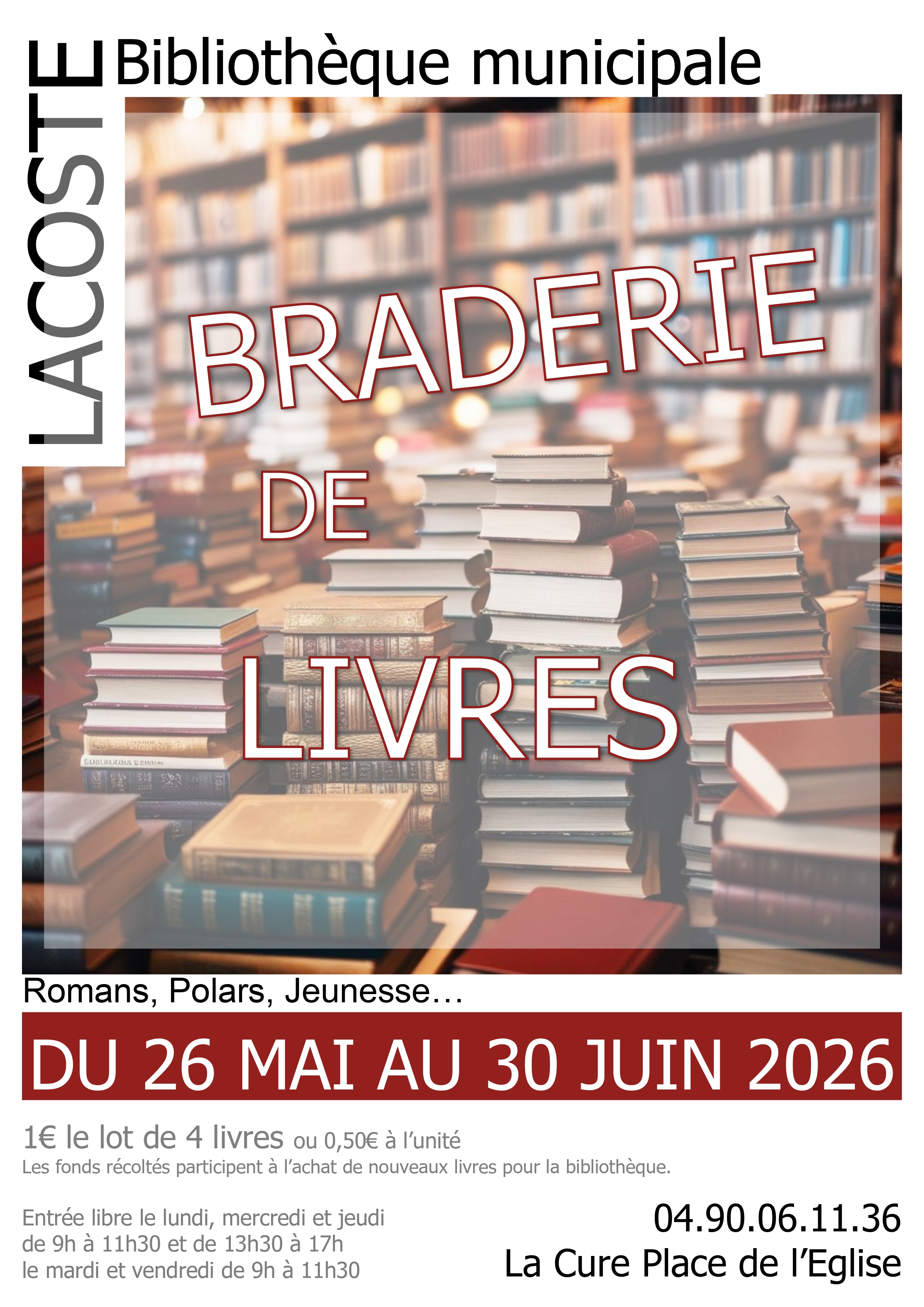 AFFICHE Braderie de livres 2026 LACOSTE.jpg