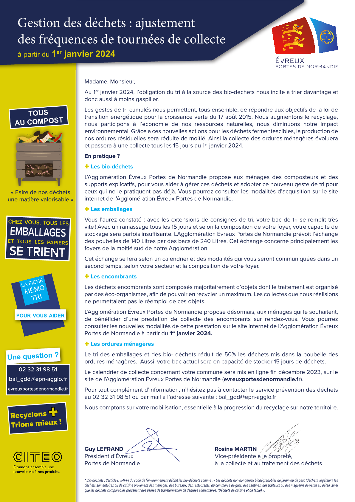 Gestion des déchets en 2024.