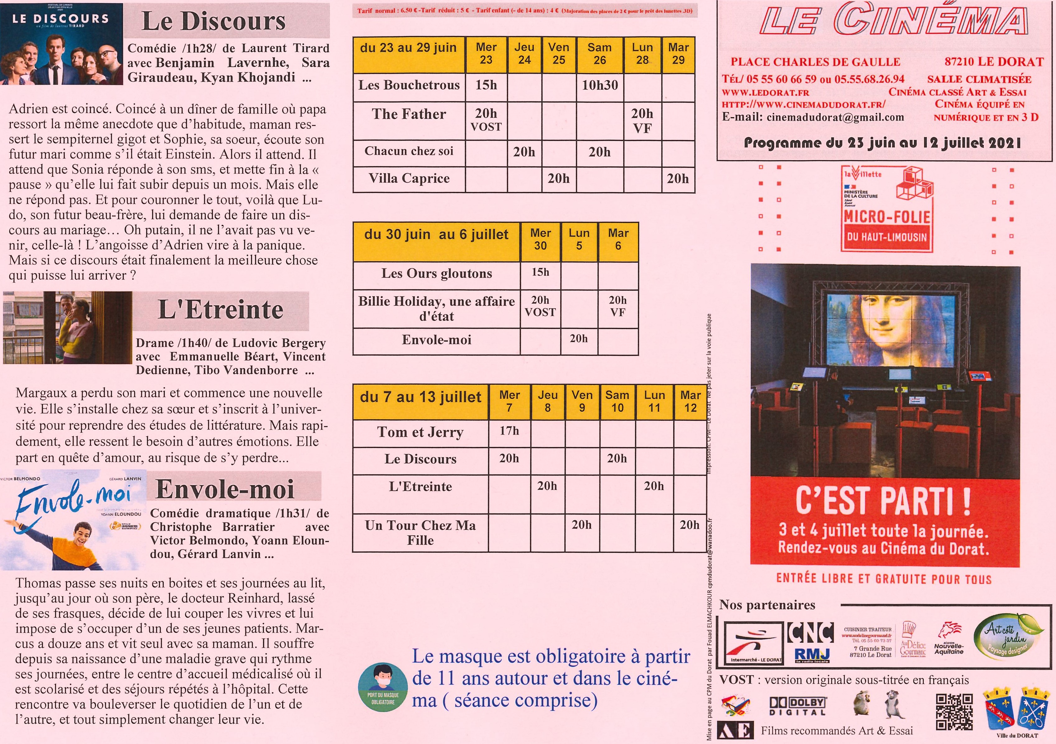 Programme Cinéma Décines , Cinéma Ciné Toboggan – NJHW