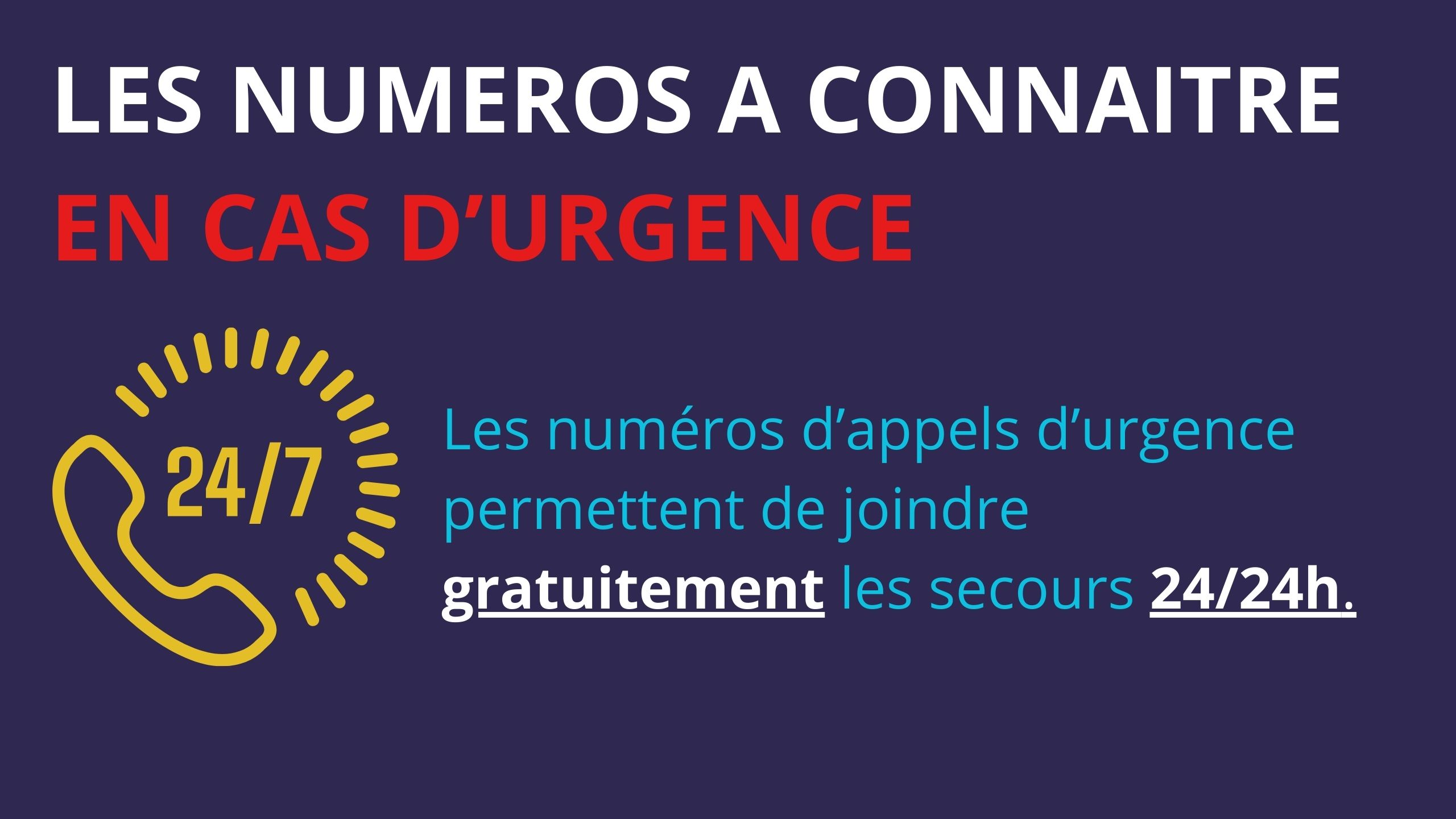 Les numéros d’appels d’urgence permettent de joindre gratuitement les secours 2424h _1_.jpg
