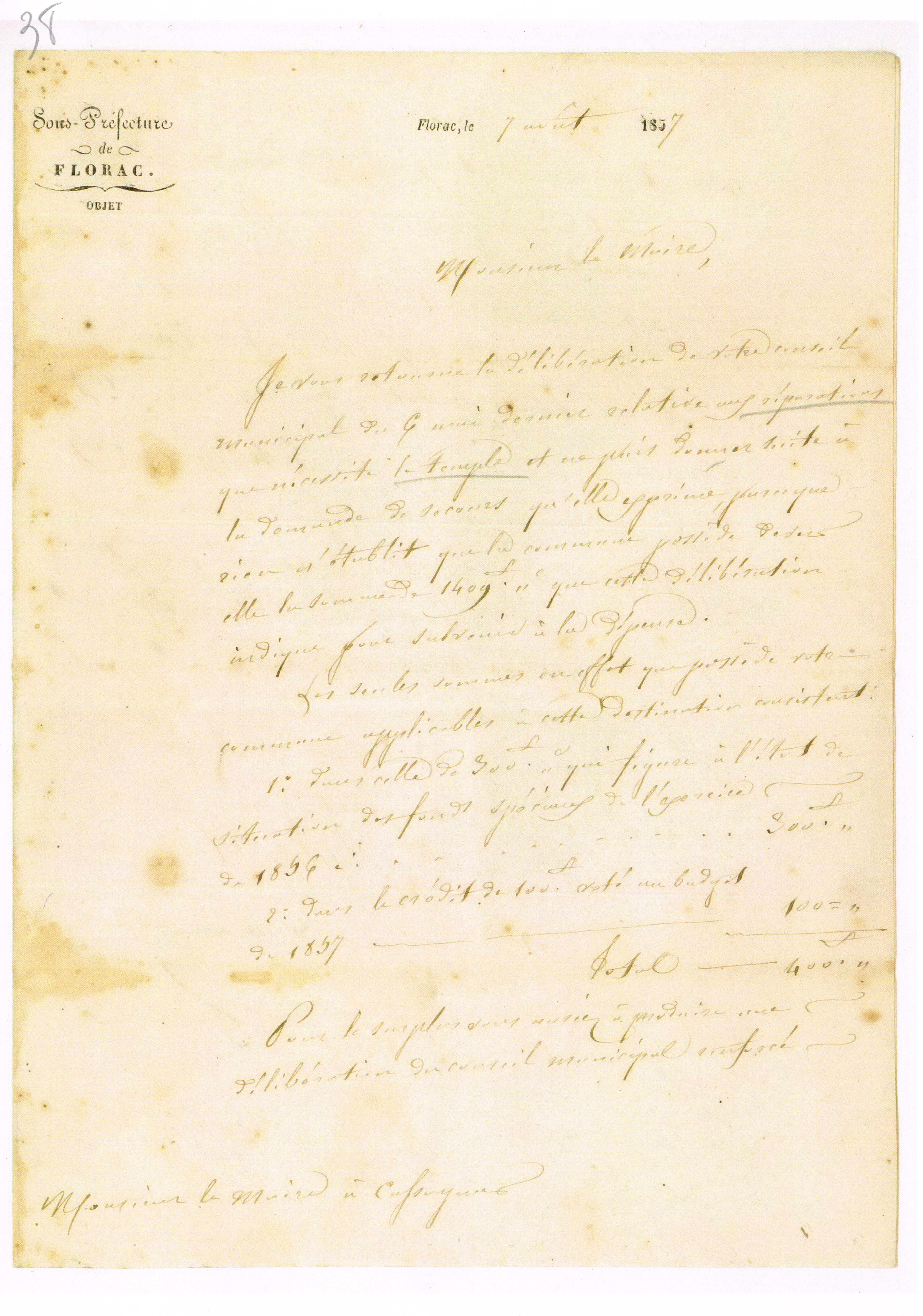 38 lettre sous prefet florac au maire 07081857.jpg